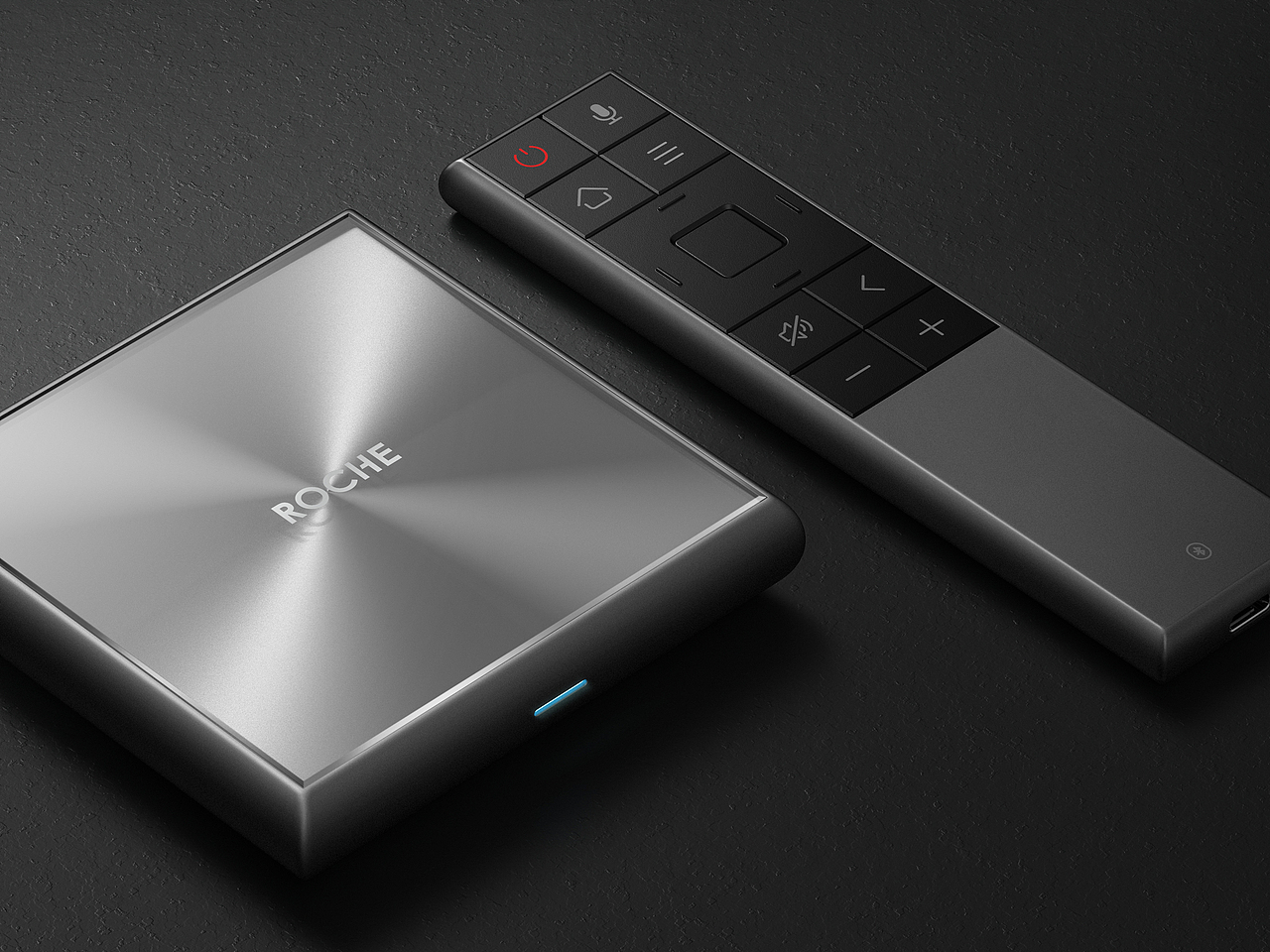 ROCHE 电视盒子与遥控器（图ZMjY2MzYxMzA0） - 电子产品 - 站酷设计师大何大原创素材 - 站酷ZCOOL