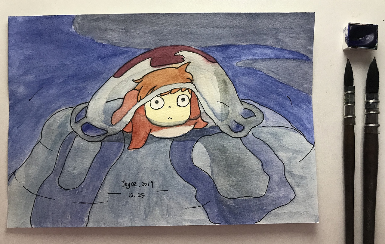 宫崎骏电影--水彩小画