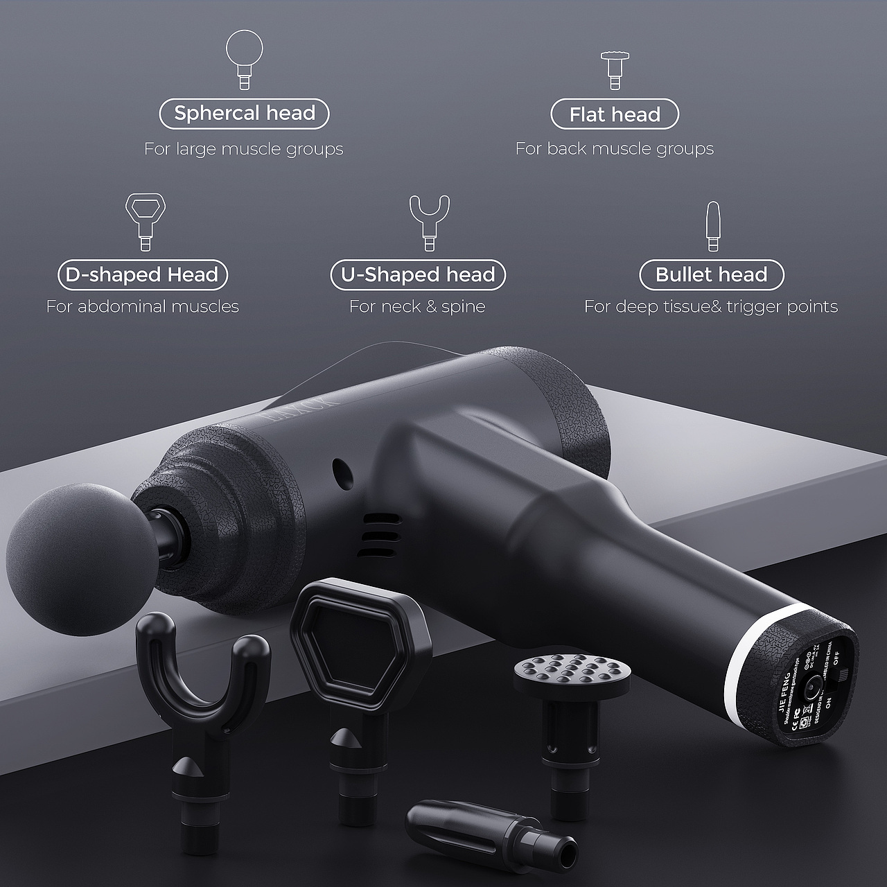 筋膜枪 建模渲染 产品摄影 精修 聚光影像 亚马逊美工（图ZMjE5MzI3OTI4） - 生活用品 - 站酷设计师yehailin1212原创素材 - 站酷ZCOOL