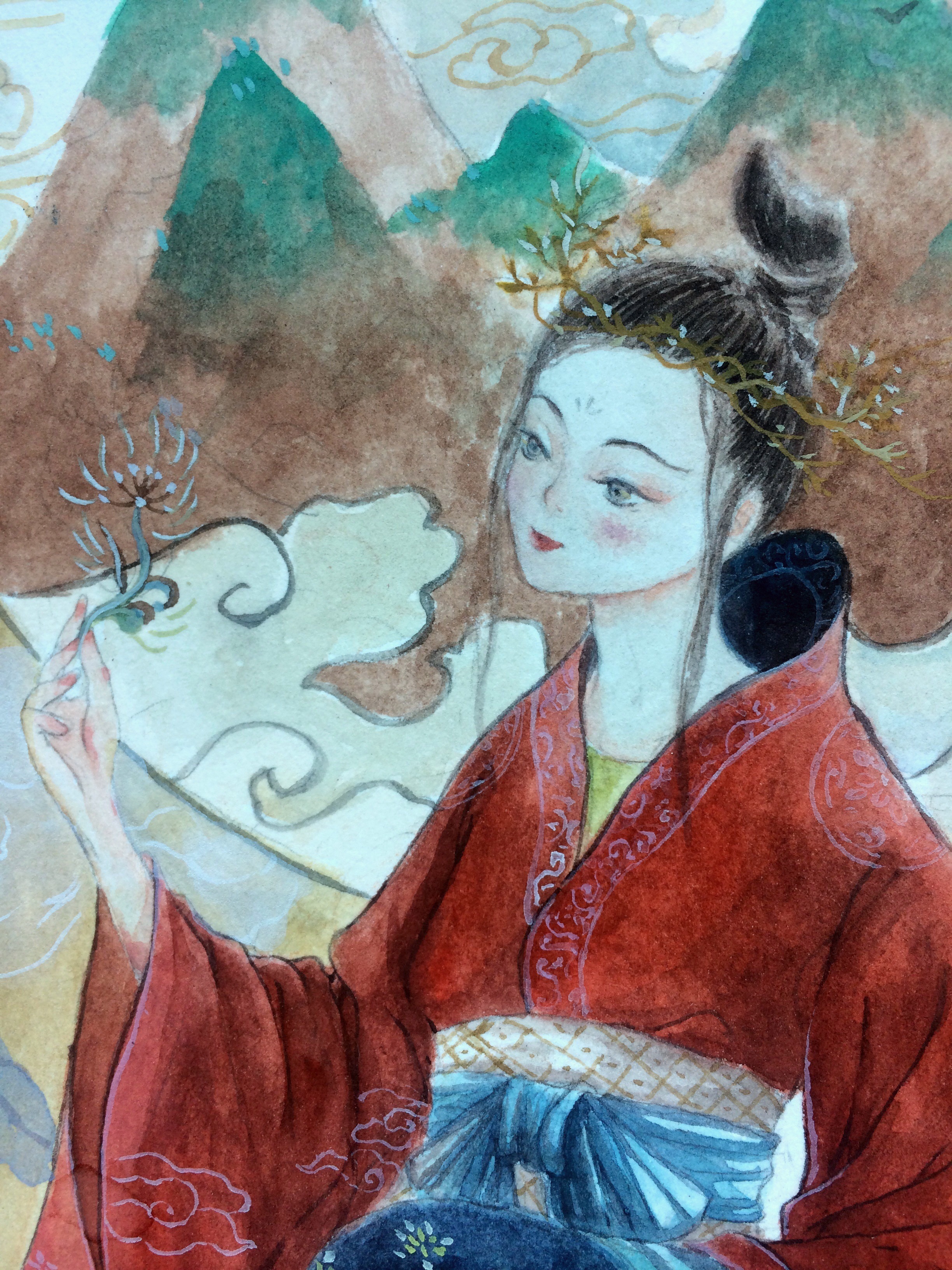 巫山神女油画全册图片
