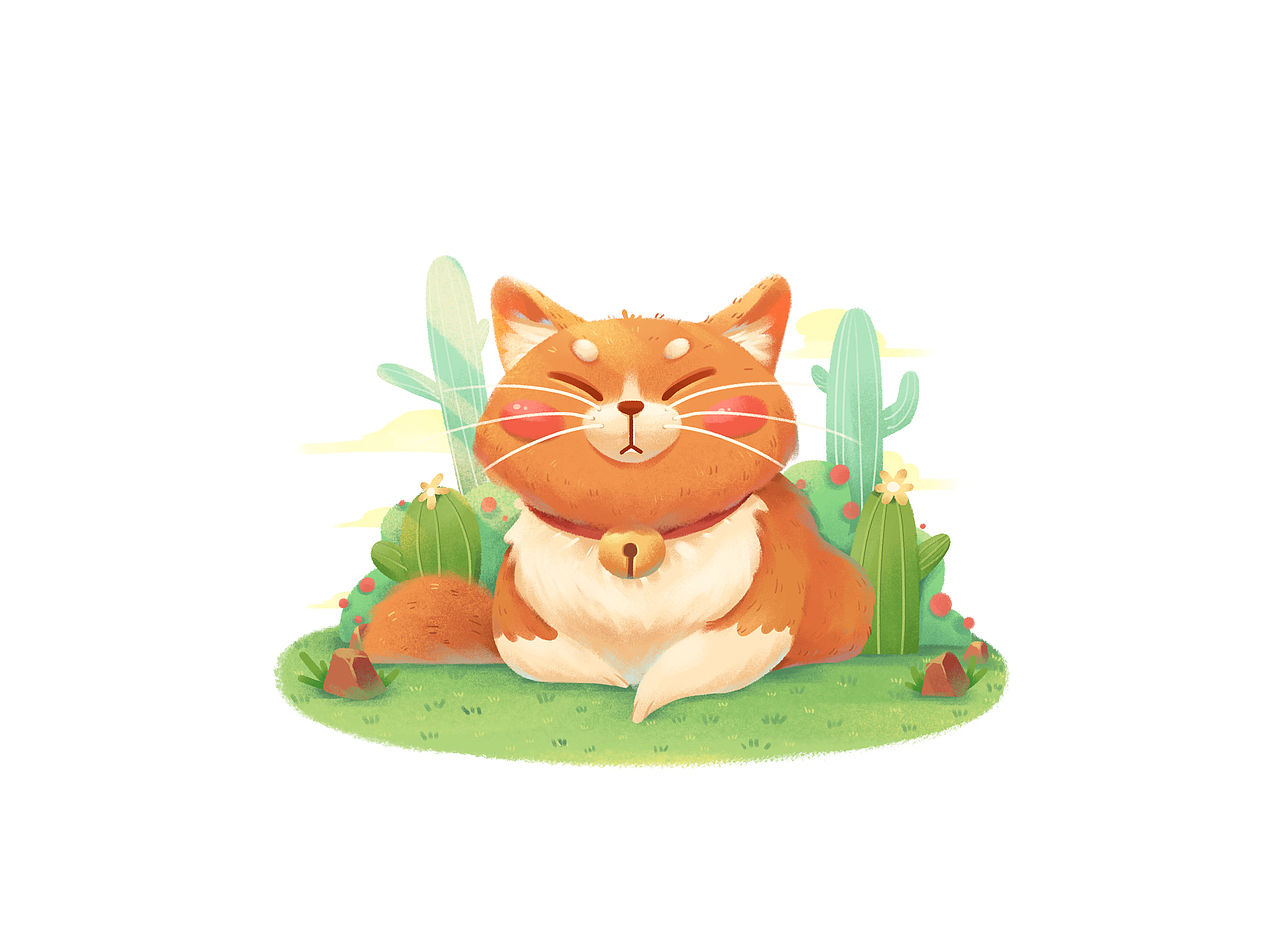 休息猫（图ZMjYzNDk0OTc2） - 儿童插画 - 站酷设计师画画的jerry原创素材 - 站酷ZCOOL