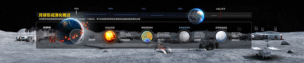 月球科普展信息投影设计（图ZMjY3NTMzNjY0） - 其他平面 - 站酷设计师徐理想原创素材 - 站酷ZCOOL