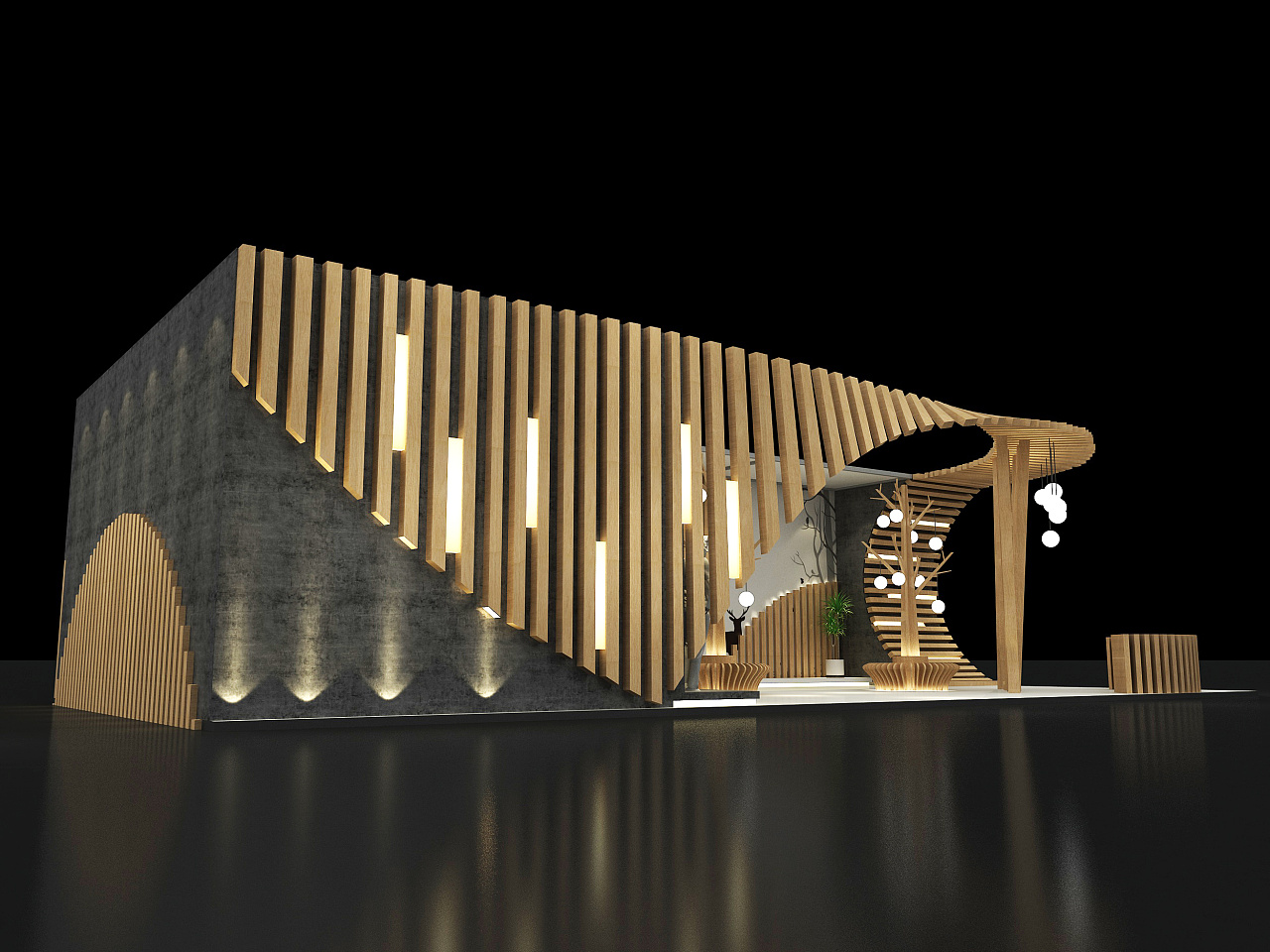 3d展会效果图设计服装展会设计