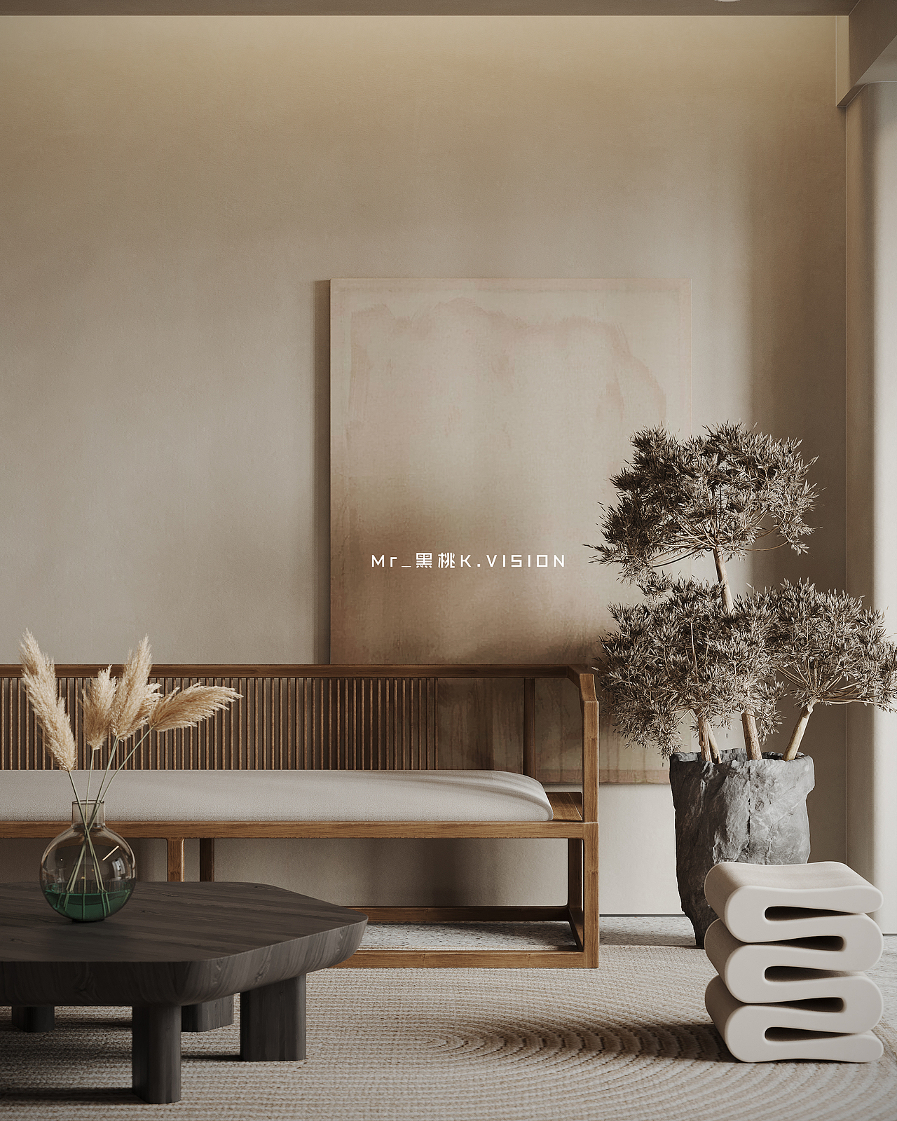 侘寂风渲染作品集 | Mr_黑桃K.VISION（图ZMjY2MDY1MTA4） - 家装设计 - 站酷设计师Mr_黑桃k原创素材 - 站酷ZCOOL