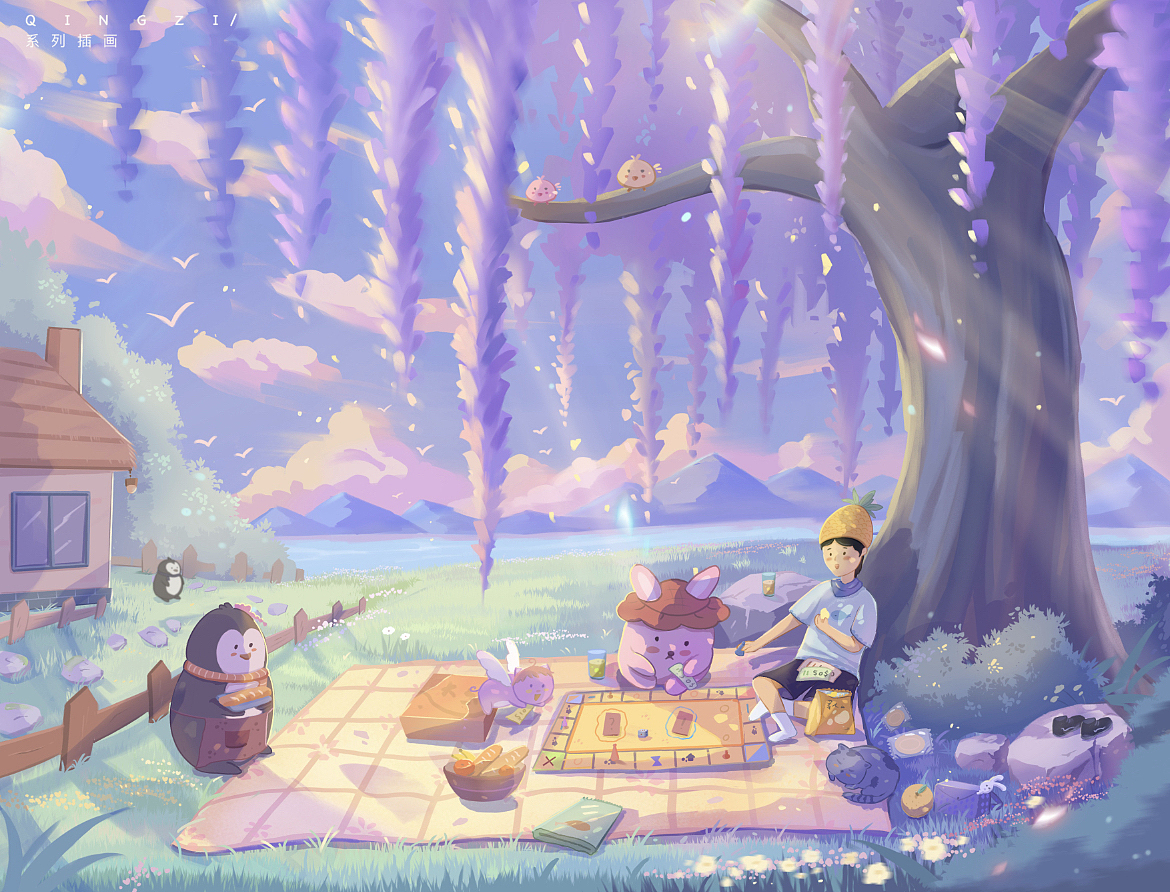 系列插画 罗菠萝的旅途