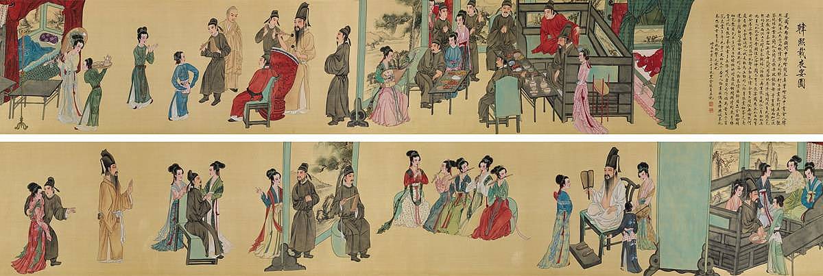 《韩熙载夜宴图》APP框架图（图ZMjAwMjc2ODA0） - 信息图表 - 站酷设计师ya星子原创素材 - 站酷ZCOOL