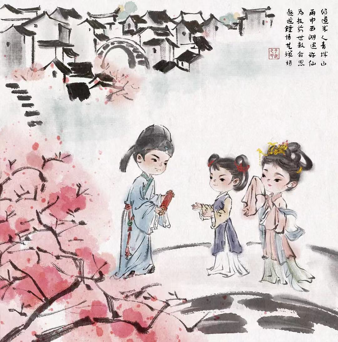 古诗词水墨插画配图合集（图ZMzc0OTU4NDAw） - 儿童插画 - 站酷设计师Z491204984原创素材 - 站酷ZCOOL