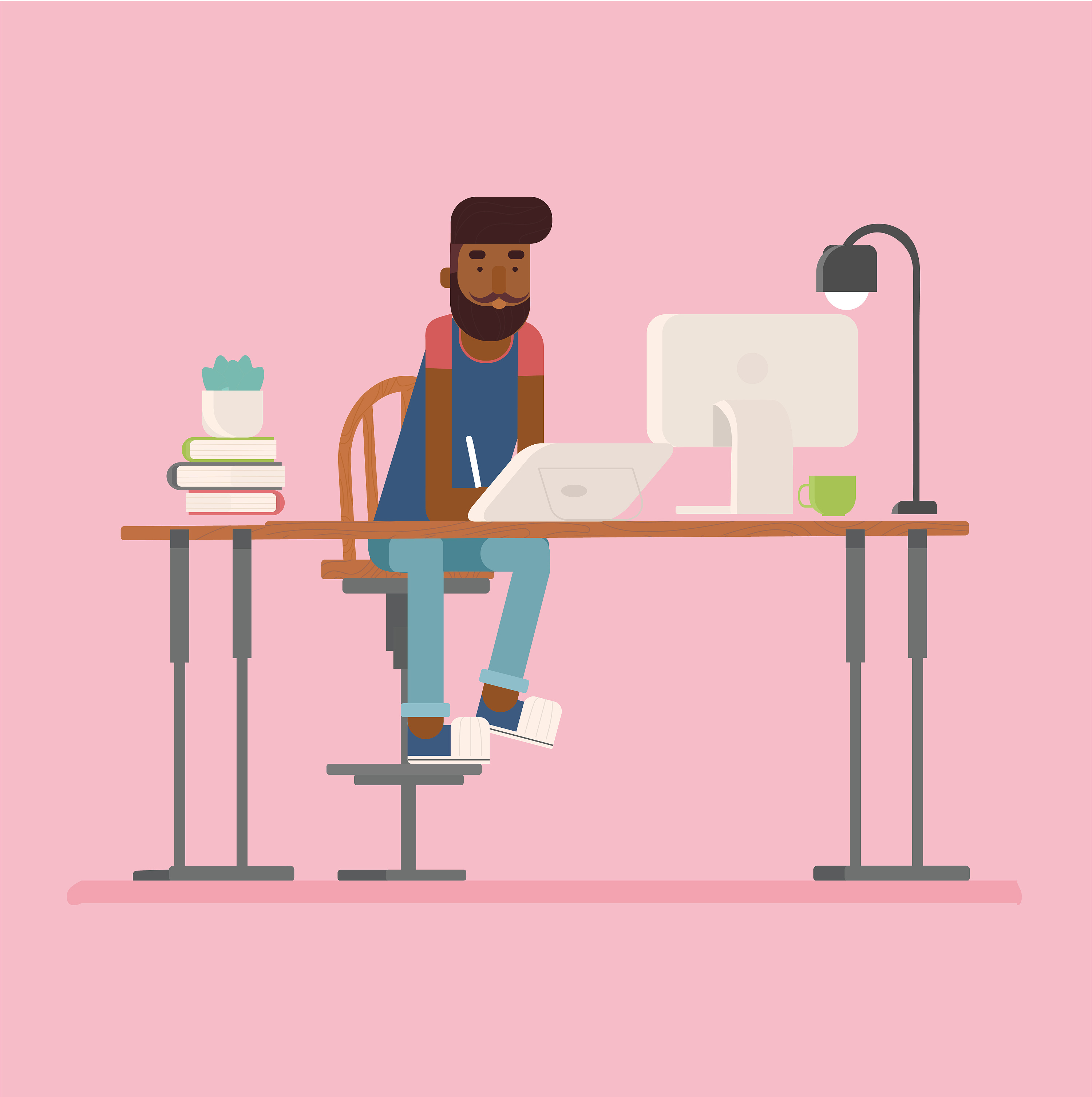 扁平插画(设计师)