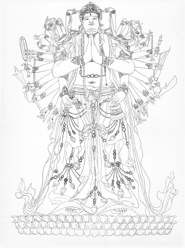 普宁寺的千手千眼观世音