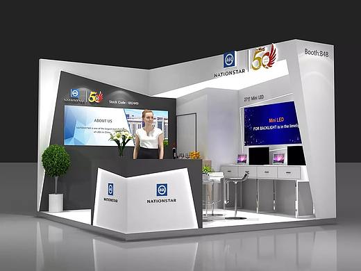 展位展会展台展览展点工装家装快闪店3d效果图设计
