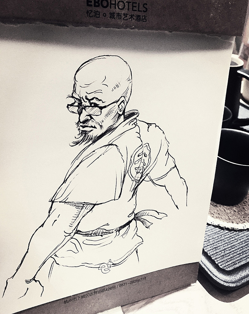 临了几张金政基的速写
