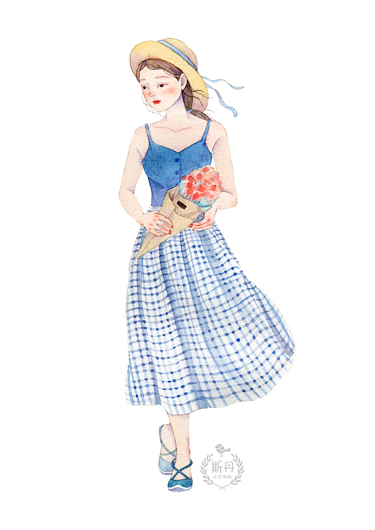 迎风吹来一打小清新（图ZMjAwODc3ODA4） - 艺术插画 - 站酷设计师斯丹在画画原创素材 - 站酷ZCOOL