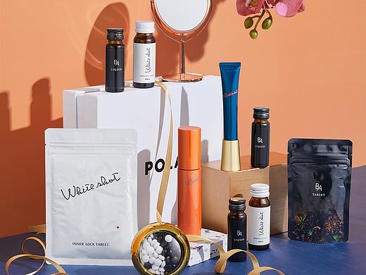 美白丸套装摄影 化妆品拍摄 原片献上