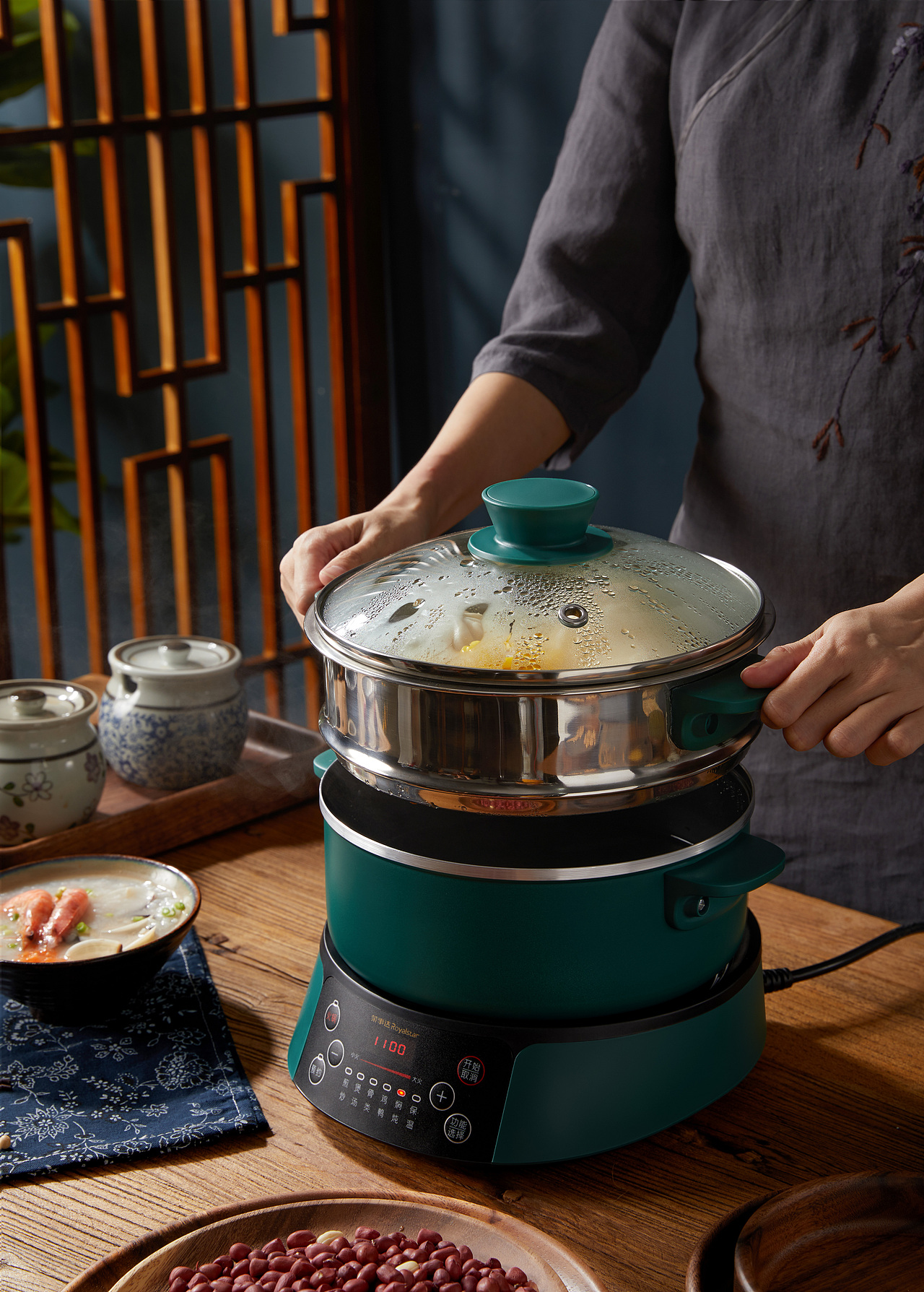 国风电火锅（图ZMjI3NjA2ODc2） - 产品摄影 - 站酷设计师枕木文化原创素材 - 站酷ZCOOL