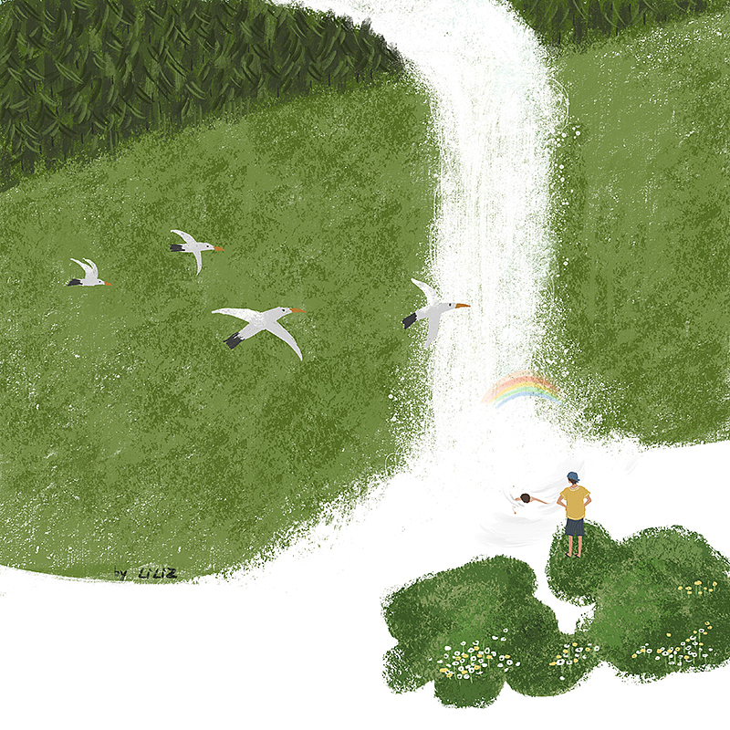 元气水主题插画