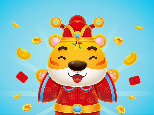 体彩吉祥物设计——乐善虎