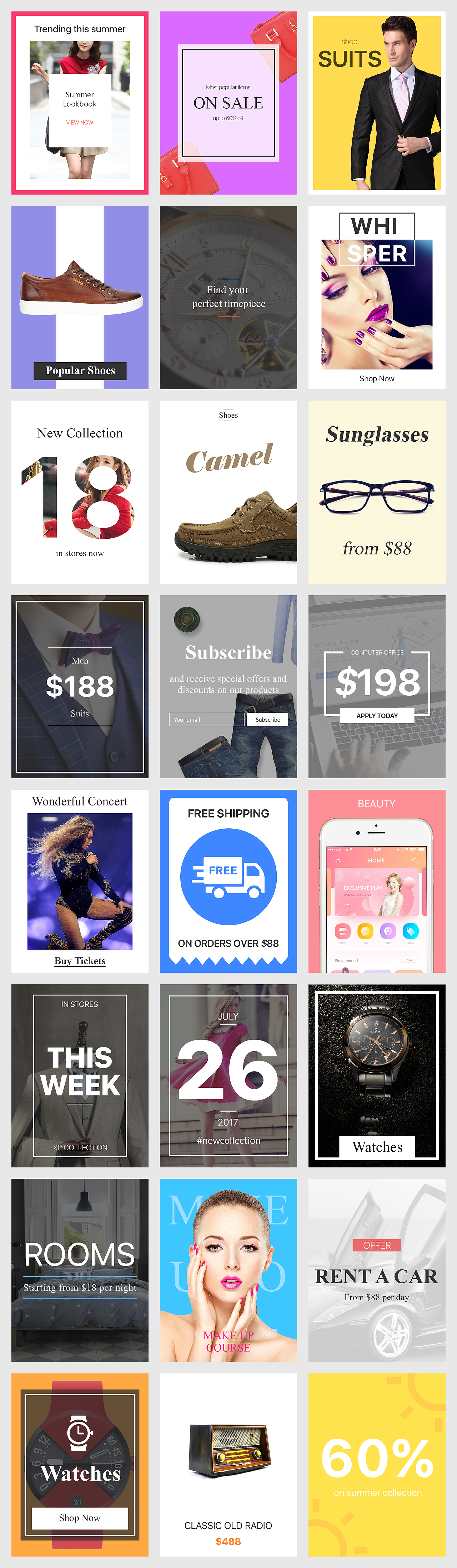 電商BANNER通用版式（圖ZODkwMDg5NDg=） - 運(yùn)營設(shè)計(jì) - 站酷設(shè)計(jì)師祥子Gamely原創(chuàng)素材 - 站酷ZCOOL