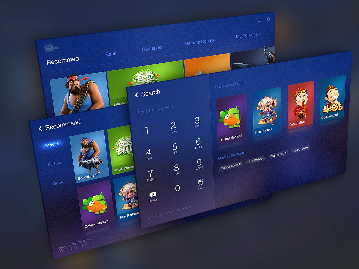 Smart TV Design（图ZMjU1MTkzODA=） - APP界面 - 站酷设计师DavidYang原创素材 - 站酷ZCOOL