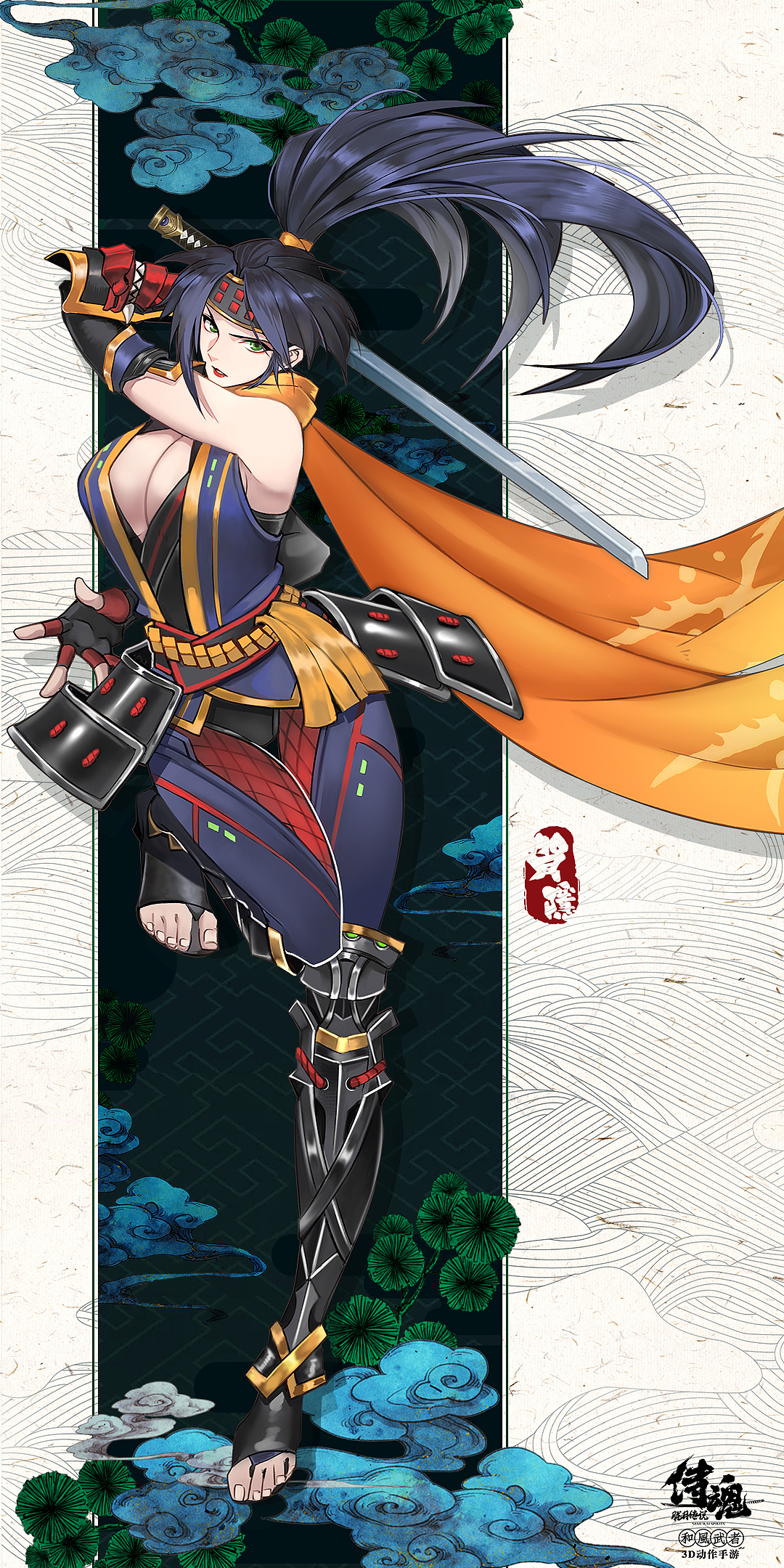 #侍魂邀你云游和风世界# 主题壁纸设计（图ZMTM4MTk1OTk2） - 海报 - 站酷设计师酱油不打酱油原创素材 - 站酷ZCOOL