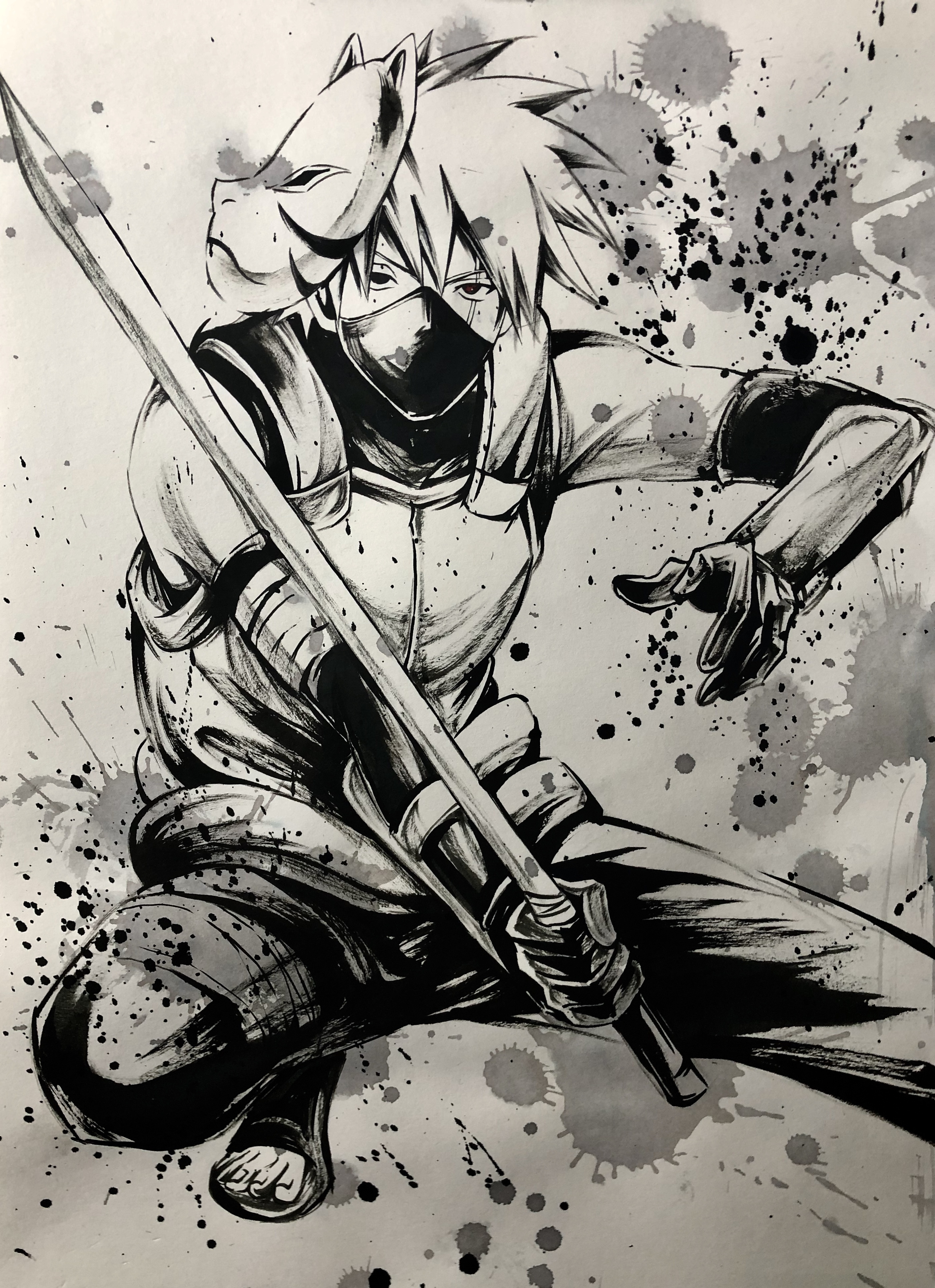 泼墨火影|动漫|单幅漫画|花二轮同学 - 原创作品 - 站酷 (zcool)