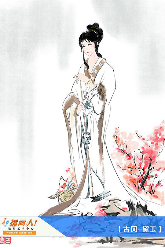 古风红楼梦寒梅下贾迎春,林黛玉树下撒花武汉/插画师/5年前/785浏览