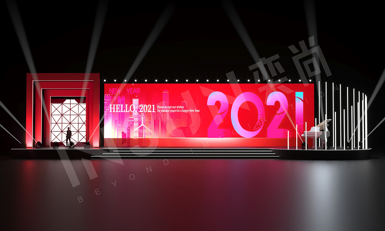 保亿2021年会以及30周年舞美过程稿