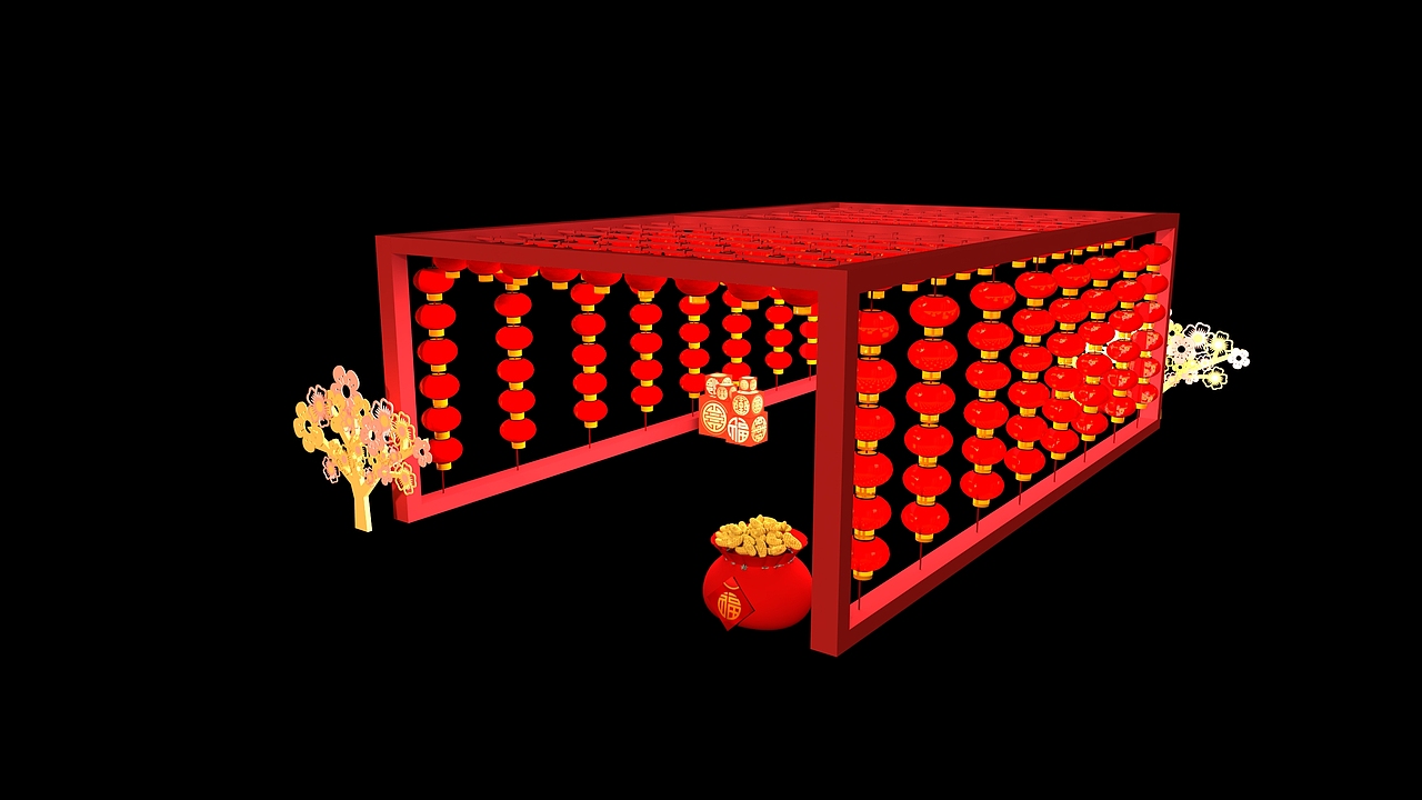 公园新年美陈（图ZMjM4NTY1NjUy） - 场景 - 站酷设计师乐乐张呀原创素材 - 站酷ZCOOL