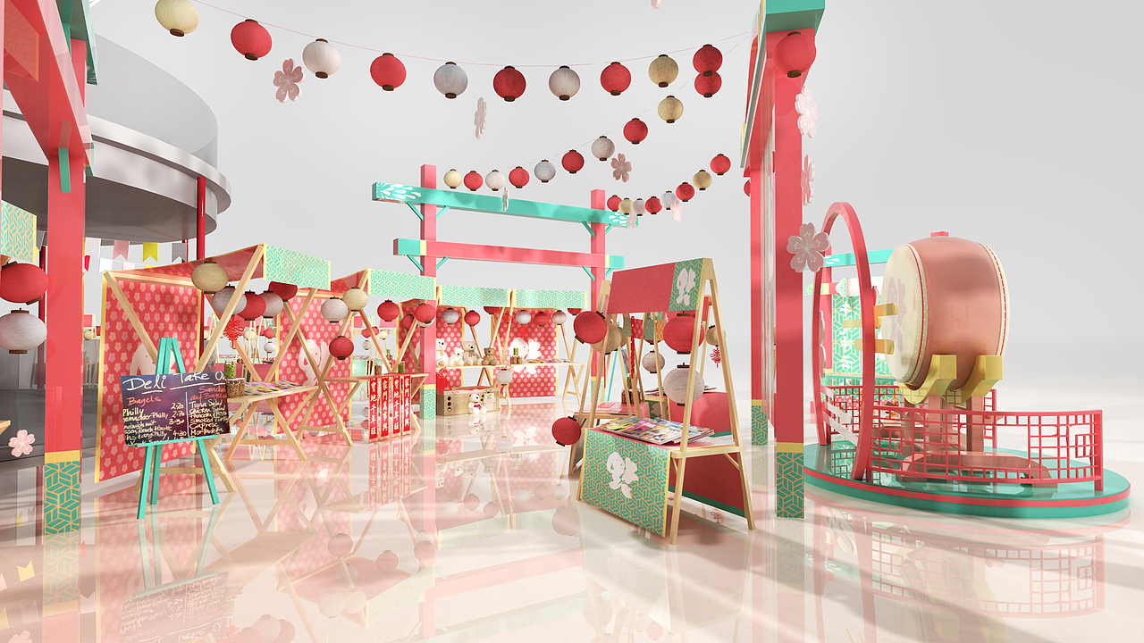 牛年新年集市 #和风来袭#（图ZMjQwNTc0NjAw） - 场景 - 站酷设计师一昂杨young原创素材 - 站酷ZCOOL