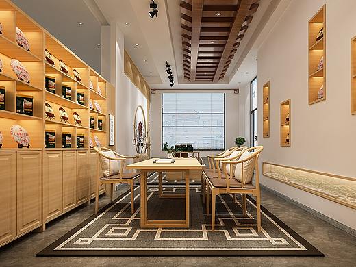 1992效果图-工装茶叶店-