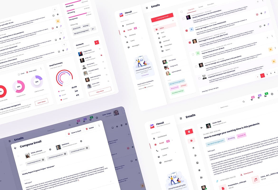 Dashboard后台仪表盘UI设计
