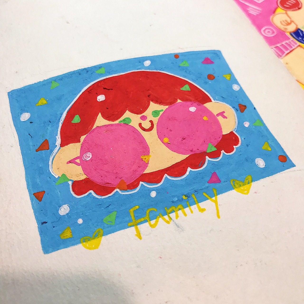 鸡翅笔下五颜六色的女孩子们——丙烯马克笔儿童装饰画(图ZMTc1NzQxNzM2) - 儿童插画 - 站酷设计师板鸭鸡翅原创素材 - 站酷ZCOOL