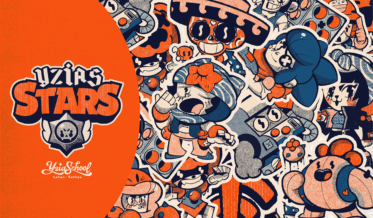 yzias stars#荒野乱斗|插画|新锐潮流插画|yzias - 原创作品 - 站酷