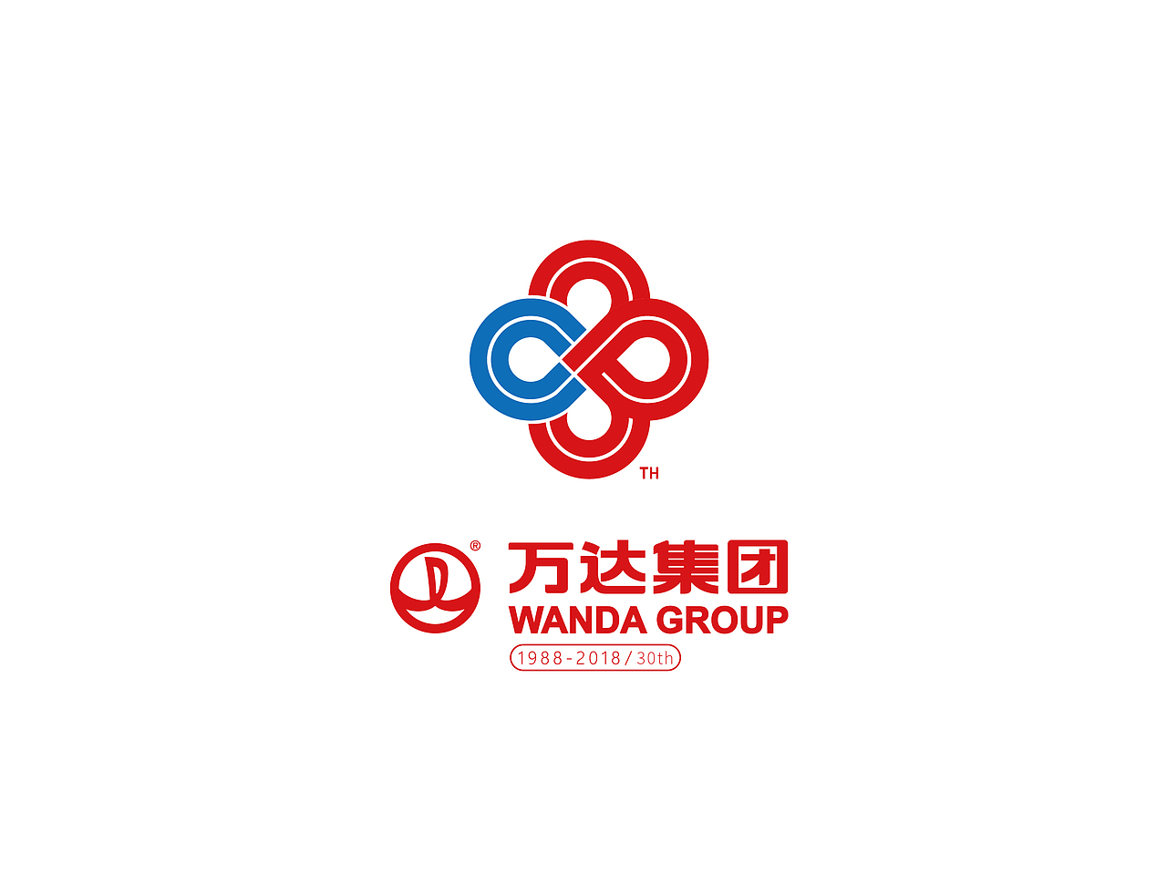 万达30周年logo设计