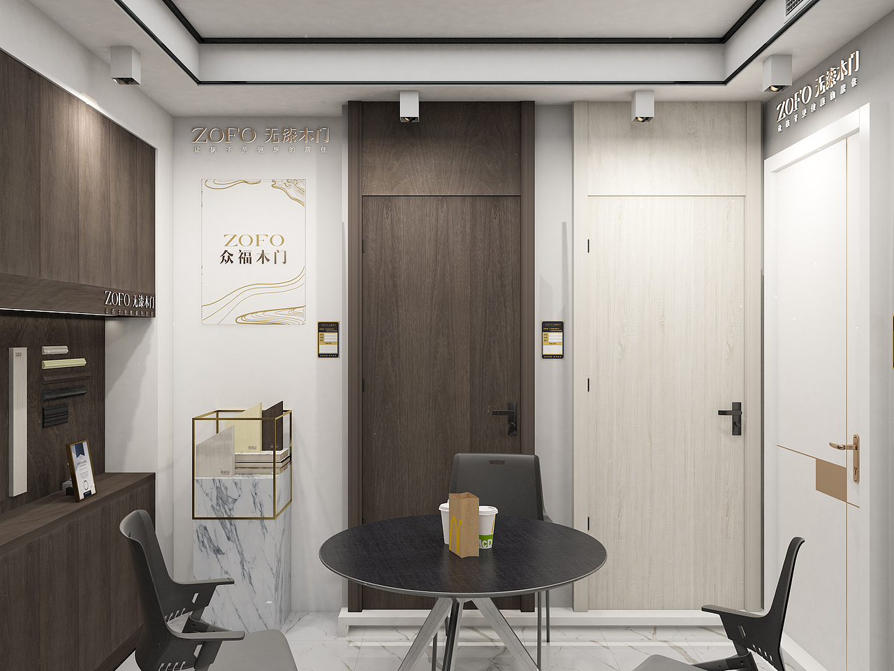 众福木门专卖店设计 红勾品牌策划（图ZMjMxNTY0NTg0） - 展陈设计 - 站酷设计师红勾品牌策划原创素材 - 站酷ZCOOL