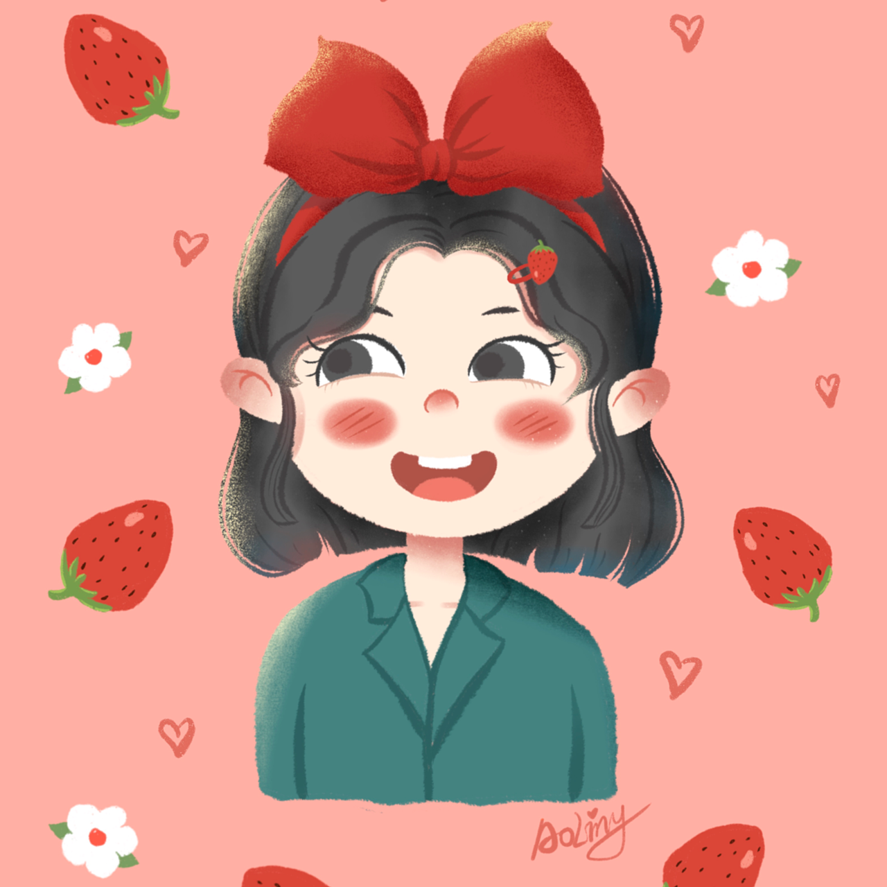 可爱的水果女孩头像