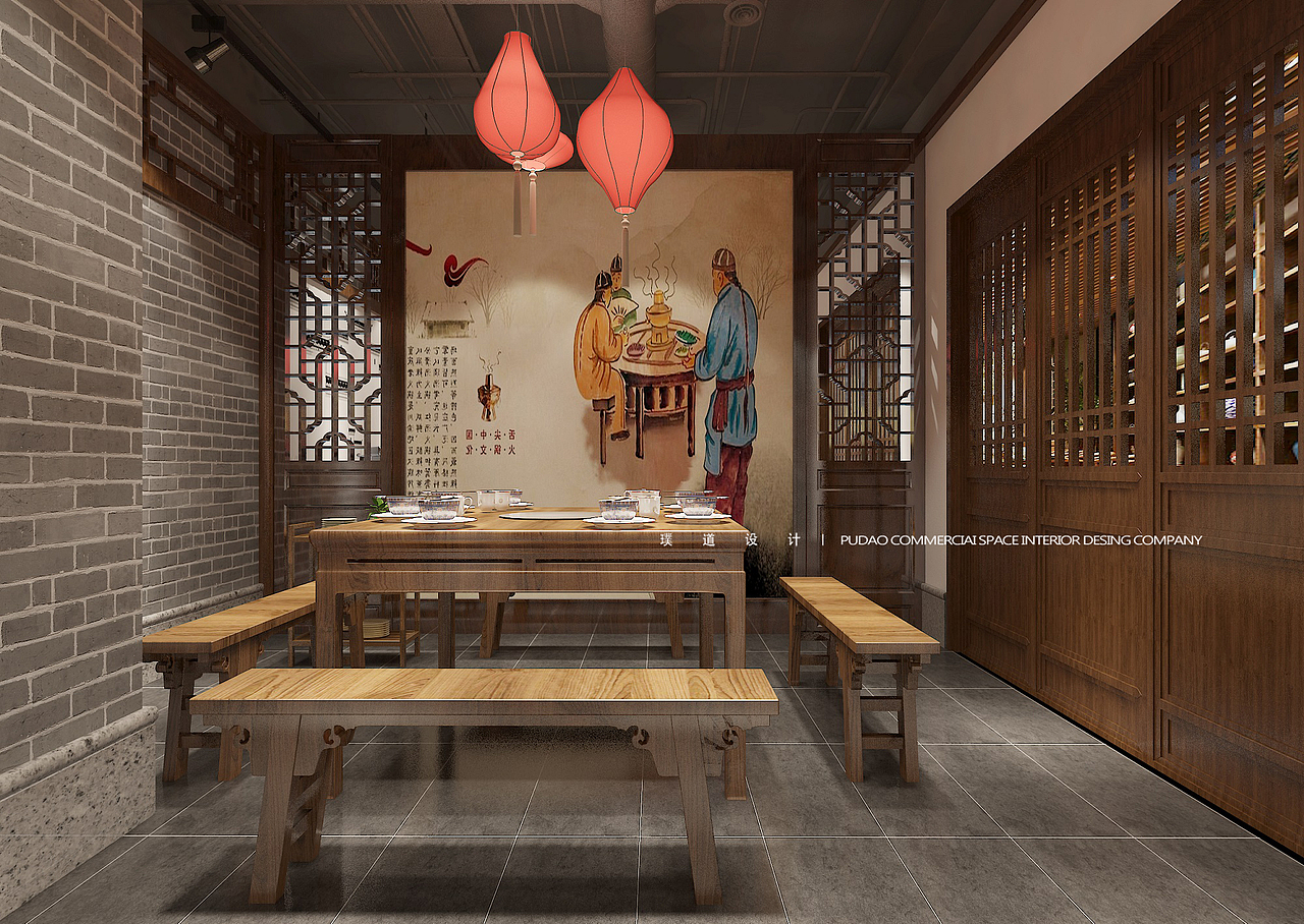 PUDAO璞道设计 |骉骉老火锅（图ZMjg5MDcyMzIw） - 酒店餐饮设计 - 站酷设计师璞道设计原创素材 - 站酷ZCOOL