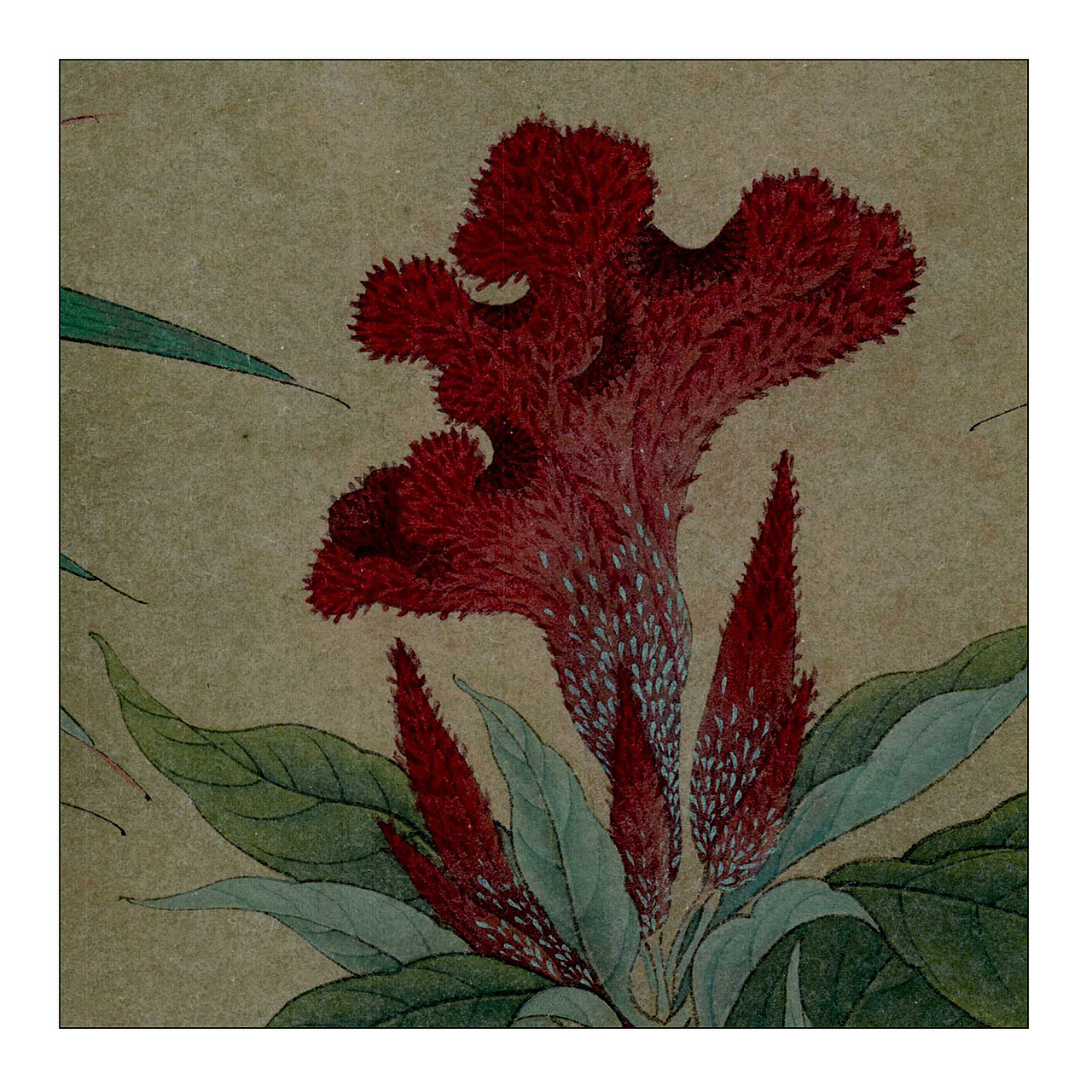 手绘-工笔-竹尖春意