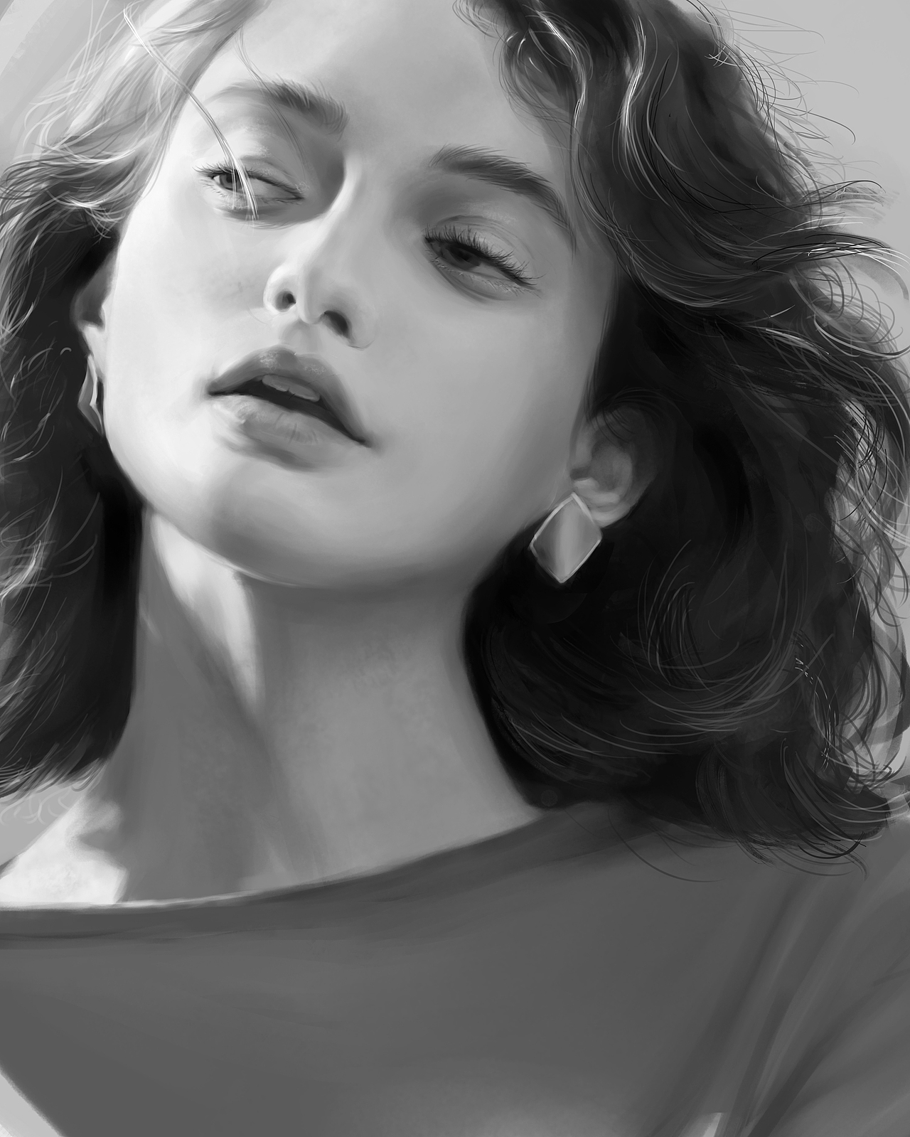 学生们的黑白头像作业,0基础到现在可以说相当厉害了