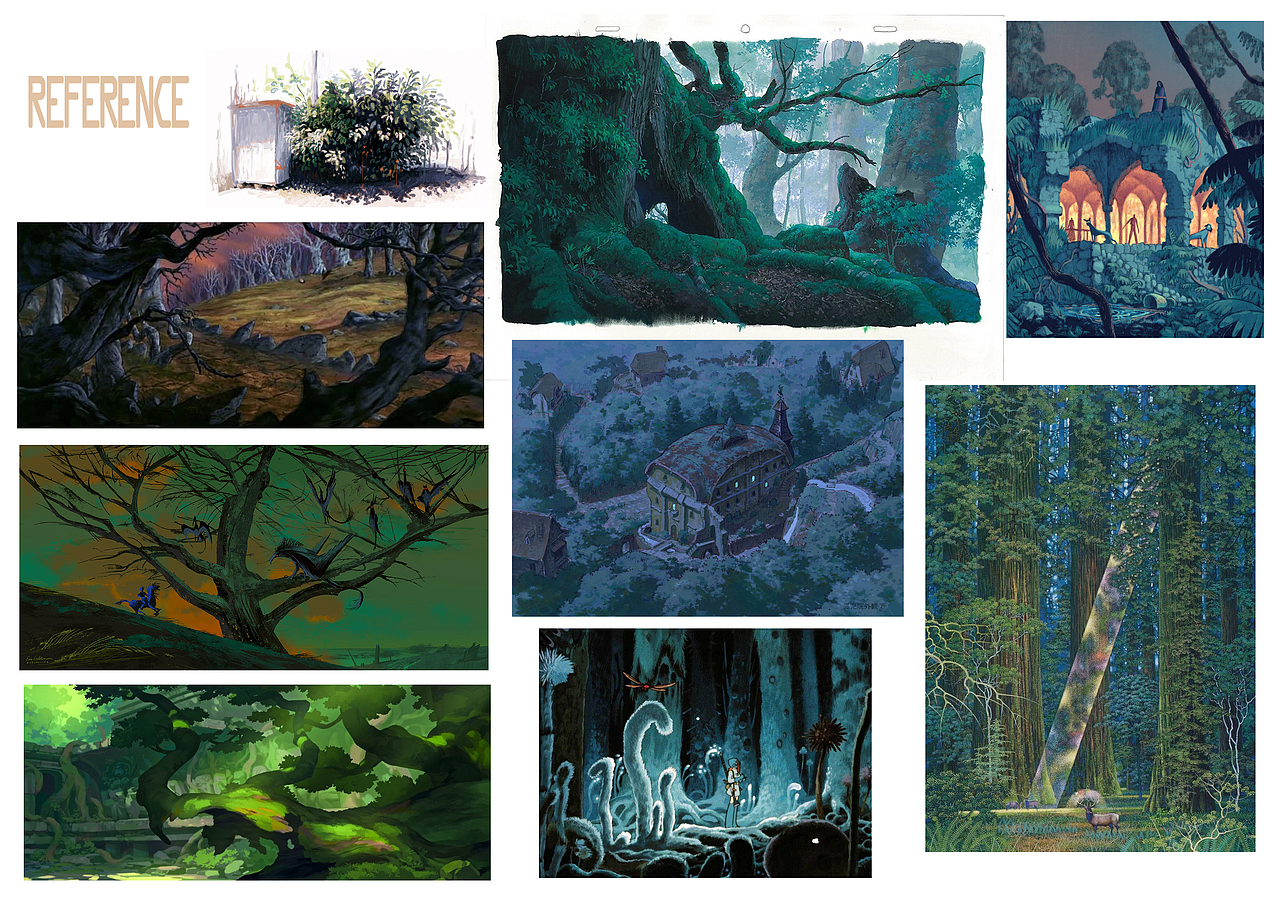 插画-《魔法师的外甥》中的森林（图ZMjQyNjMzODYw） - 绘本 - 站酷设计师DING_C原创素材 - 站酷ZCOOL