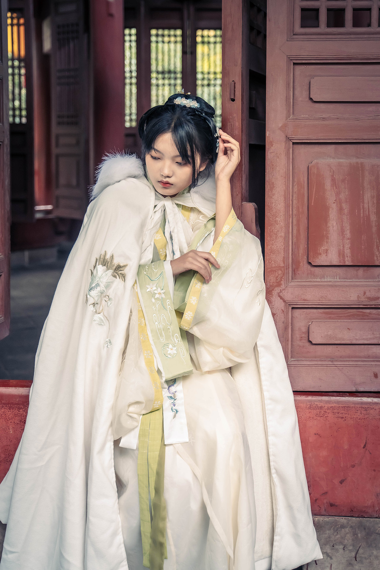 崇州魇画池汉服人像