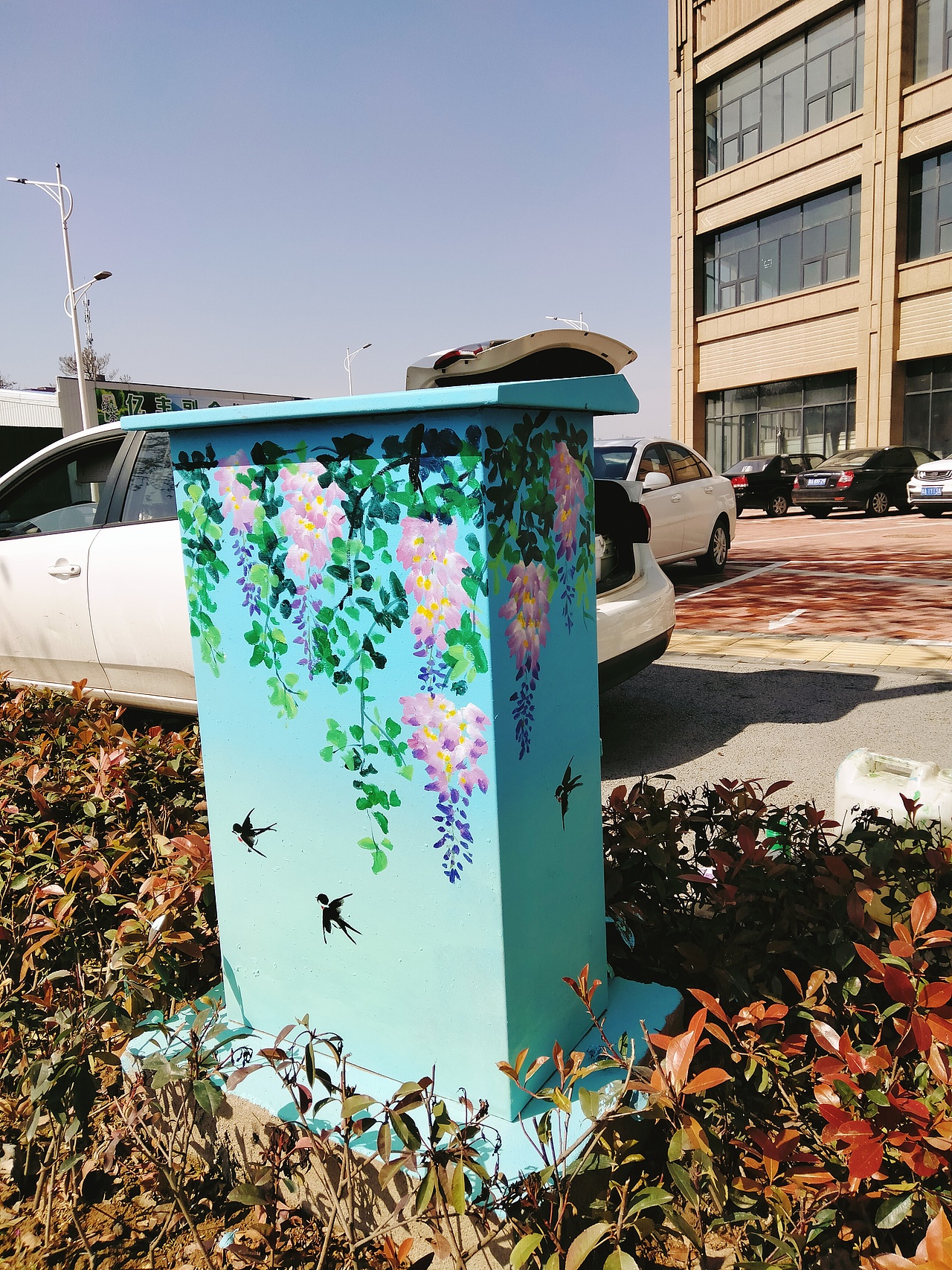 电表箱彩绘油画墙绘