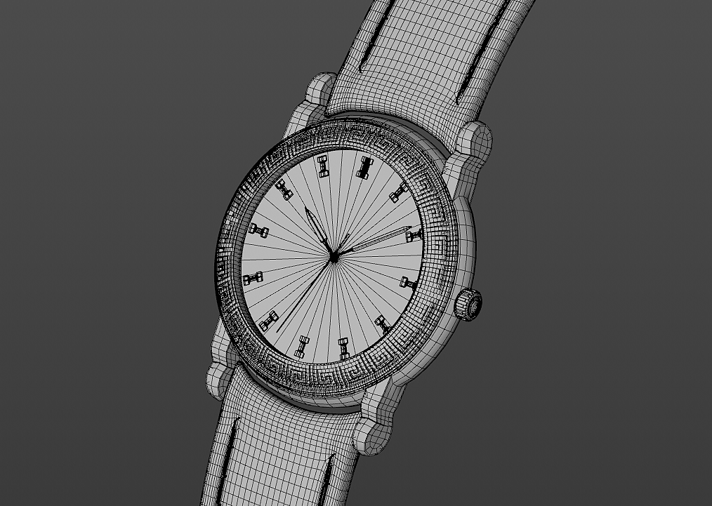 国风青铜手表建模