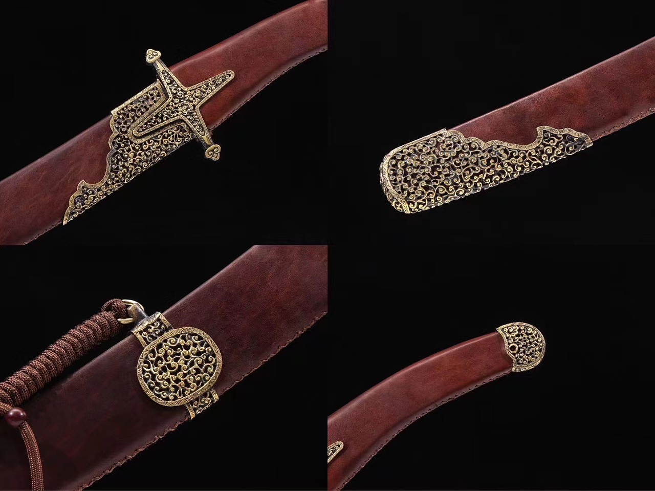 元弯刀刃口上研真牛皮鞘 和风堂美术刀剑