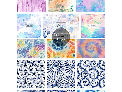 057-9款如梦如幻的扎染风采