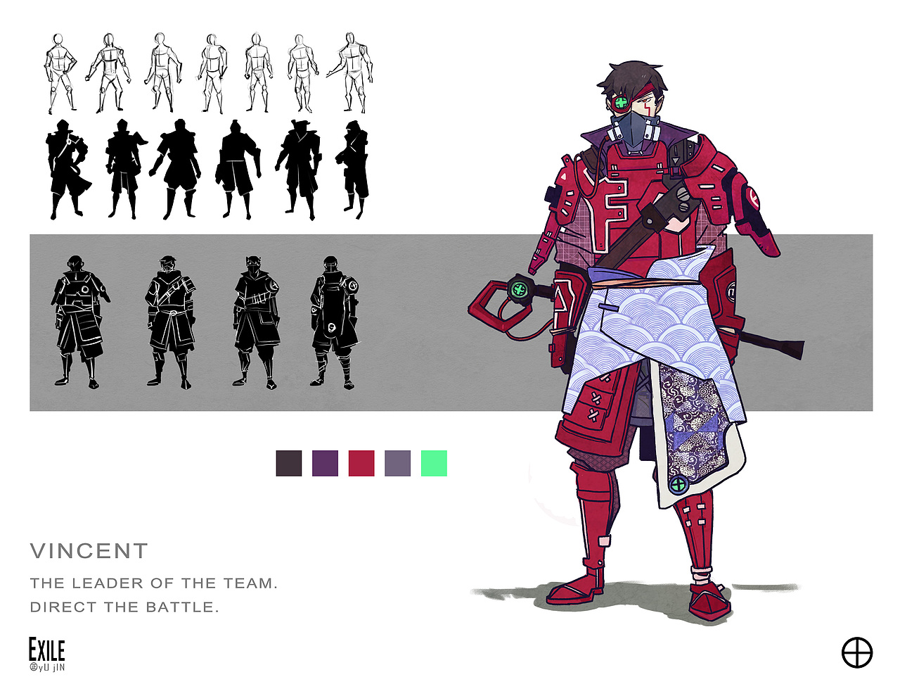 人物设计-武士机械战队