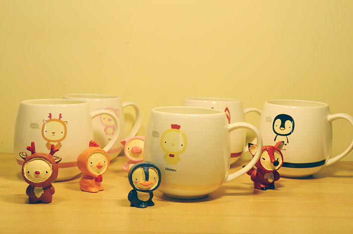 小动物泥塑与其形象的早餐杯（图ZODAxNDkzNg==） - 生活用品 - 站酷设计师庄正原创素材 - 站酷ZCOOL