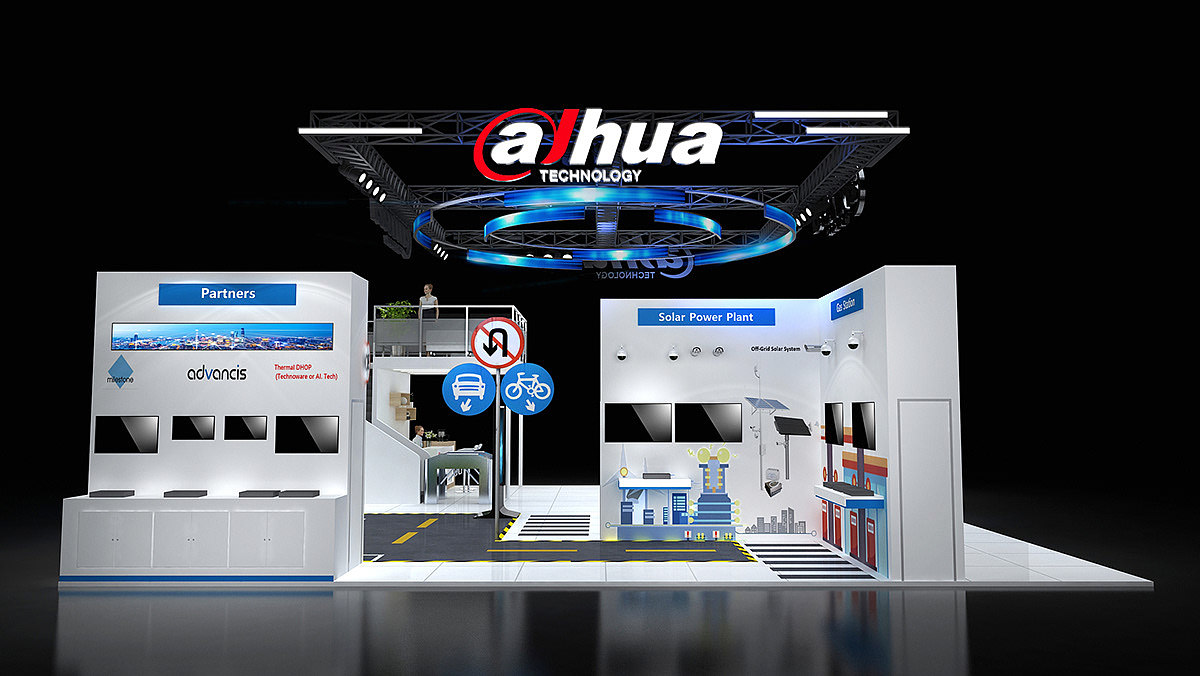 Alhua展台设计（图ZMjA4ODM3MzQ4） - 其他三维 - 站酷设计师3D设计联系我原创素材 - 站酷ZCOOL