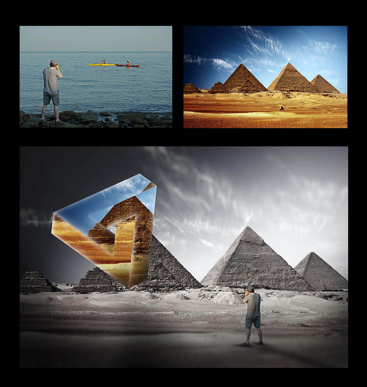 创意合成/手机合成/矛盾空间|平面|海报|端侨 - 临摹作品 - 站酷