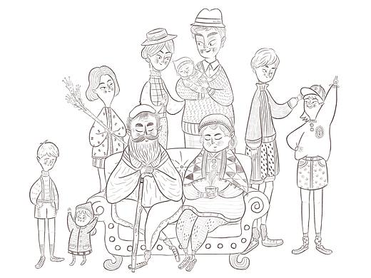 P2測試作業(yè)-斯蒂芬的全家福（個人主頁-ZNDgwNzUzMzY=） - 創(chuàng)作習作 - 站酷設(shè)計師水杯仔原創(chuàng)素材 - 站酷ZCOOL