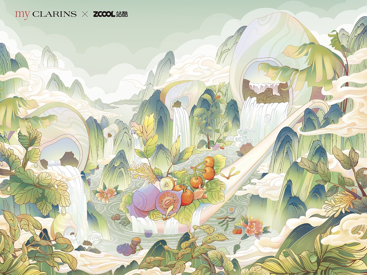 my CLARINS寻找天然好食肌（图ZMjk4NTA2Njcy） - 海报 - 站酷设计师睿睿紫原创素材 - 站酷ZCOOL